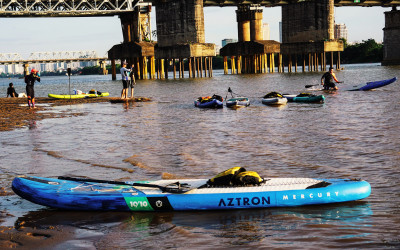 Hanoi Kayaking - Sunset on the Red River